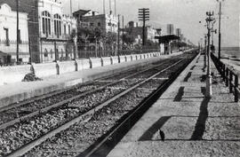 Apeadero de Ocata de la línea de Barcelona-Término a Massanet-Massanas (vía Mataró), situado dent...