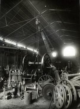 Talleres de la estación Madrid - Atocha de la línea de Madrid a Alicante