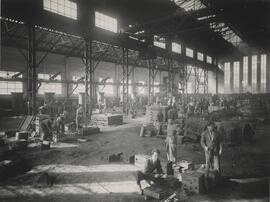 Taller de máquinas de San Andrés Condal de la línea de Zaragoza a Barcelona por Lérida