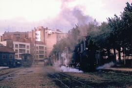 Locomotora de vapor nº 6, de rodaje 031 T, del Ferrocarril de San Feliú de Guíxols a Gerona (SFG)...