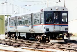 Automotor de la Compañía Chicago Transit Authority en las instalaciones del Illinois Railway Museum