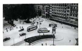 Vista aérea del Arenal y Boulevard de Bilbao