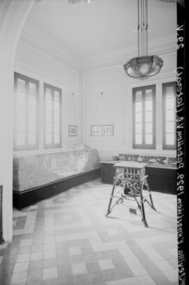 Interior del Pabellón de MZA en la Exposición Iberoamericana de Sevilla de 1929