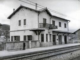 Estación de Santa Cruz de Iguña, situada en el municipio cántabro de Molledo