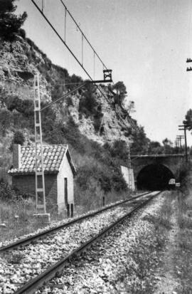 Trayecto entre Gélida y San Sadurní de línea de Barcelona-Término a Tarragona
