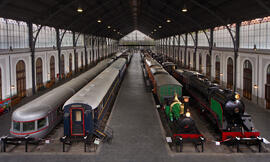 Museo del Ferrocarril de Madrid, con sede en la estación de Madrid - Delicias