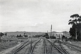 Estación de Blanes de la línea de Barcelona-Término a Massanet-Massanas (vía Mataró)