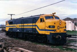 Locomotora diésel - eléctrica 316 - 001 - 7 de la serie 316 - 001 a 017 de RENFE, ex 1601, fabric...