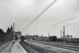 Estación de Blanes de la línea de Barcelona-Término a Masssanet-Massanas (vía Mataró)