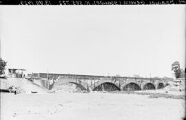 Sustitución de puentes metálicos. Línea Madrid-Badajoz. Km. 505,722. Puente Gévora Grande.