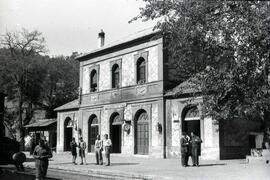 Estación de Almonaster - Cortegana, en la línea de Zafra a Huelva