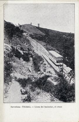 Cruce de la línea del funicular del Tibidabo