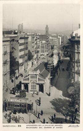 Apeadero de Barcelona - Paseo de Gracia, situado en la calle Aragón de Barcelona
