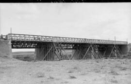 Puente metálico de El Torote, situado en el km 28,352 de la línea de Madrid a Barcelona, dentro d...