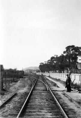 Estación de Calella, agujas lado Pineda