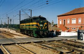 Locomotora diésel - eléctrica 316 - 004 - 1 de la serie 316 - 001 a 017 de RENFE, ex 1604, fabric...