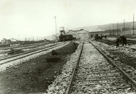 Estación de Monforte. Línea de Palencia a la Coruña.