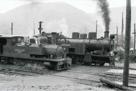 Estación de Iráuregui (Vizcaya) de la sección de Luchana a Valmaseda del Ferrocarril de la Robla ...