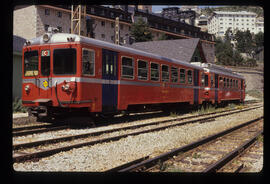 Automotor eléctrico o unidad de tren eléctrica de la serie 442 de RENFE del Ferrocarril de Cerced...