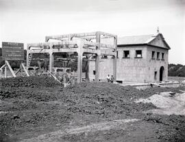 Subestación de Arjonilla en construcción. Línea de Manzanares a Cordoba