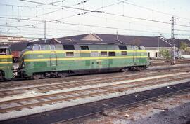 Locomotora diésel hidromecánica 340 - 008 - 2 de la serie 340 - 001 a 032 de RENFE, ex. 4008 de l...