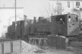 Locomotoras de vapor del Tranvía a vapor o Ferrocarril de Onda al Grao de Castellón de la Plana e...