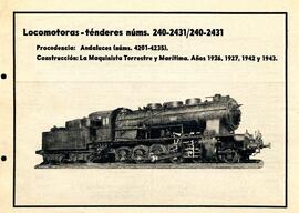 Locomotora de vapor de la serie 240 de RENFE (serie RENFE 240-2431 a 2465) (ex serie Andaluces 42...