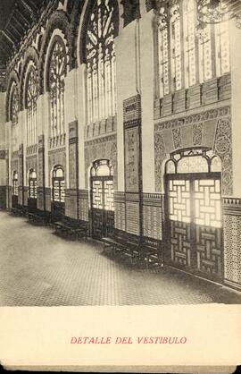 Detalle del vestíbulo de la estación de Toledo de la línea Castillejo a Toledo