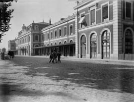 Primer edificio de viajeros de la estación de Madrid - Príncipe Pío, inaugurado en julio de 1882