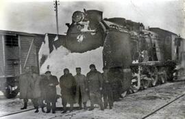 Máquina quitanieves en Torralba o Coscurita en plena estación invernal