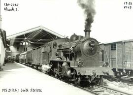 Locomotora de vapor 130-2085 de la serie 130 - 2081 a 2086 de RENFE (ex Compañía del Ferrocarril ...