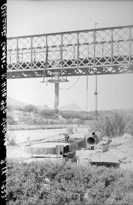 Puente sobre el río Segura, en el km 440,990 de la línea Chinchilla-Cartagena.