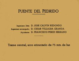 Ricardo Barredo de Valenzuela Construcciones. Tres grandes obras: Viaducto Francisco Martín Gil, ...