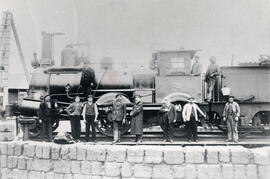 Locomotora de vapor con ténder nº 45 denominada "Pirineo", que prestó servicio en el Fe...