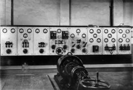 Cuadro de mando de la Central eléctrica de la estación de Canfranc, línea de Zuera a Canfranc