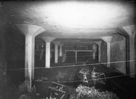 Obras en la estación de Plaza de Cataluña, Barcelona