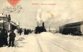 Estación de Reinosa (máquinas explorando)